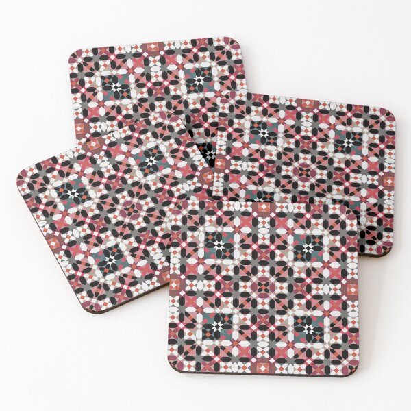 Item preview, Complex Abstract Geometry in Black and Red designed and sold by Tarjiart.