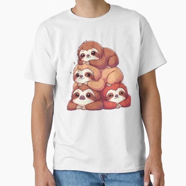 Item preview, Kawaii sloth stack designed and sold by AnnaArtbyAMNA.
