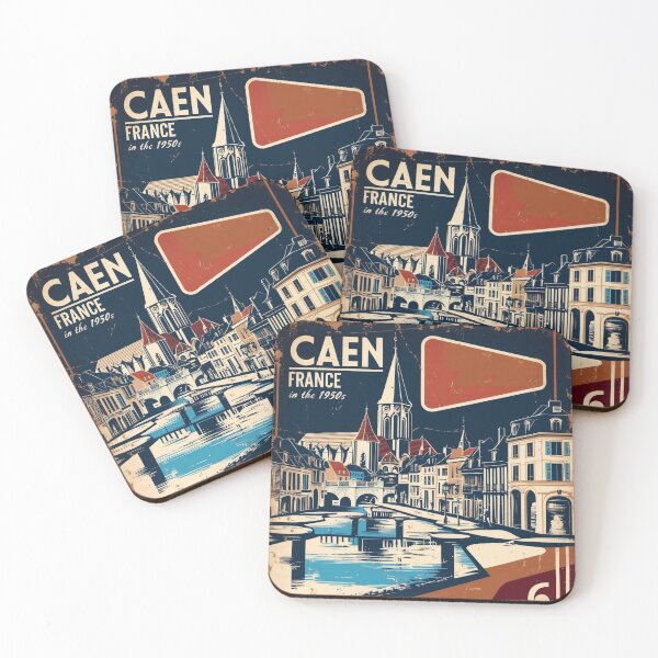 Item preview, Caen France 1950s Vintage Travel Tourism designed and sold by TravelersGems.
