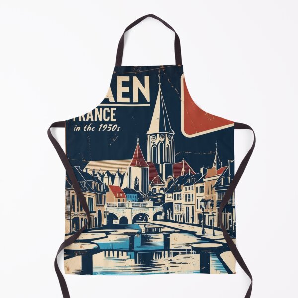 Item preview, Caen France 1950s Vintage Travel Tourism designed and sold by TravelersGems.