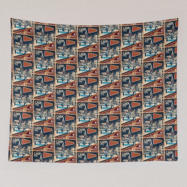 Item preview, Caen France 1950s Vintage Travel Tourism designed and sold by TravelersGems.