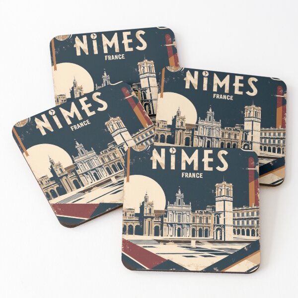 Item preview, Nimes France 1950s Vintage Travel Tourism designed and sold by TravelersGems.
