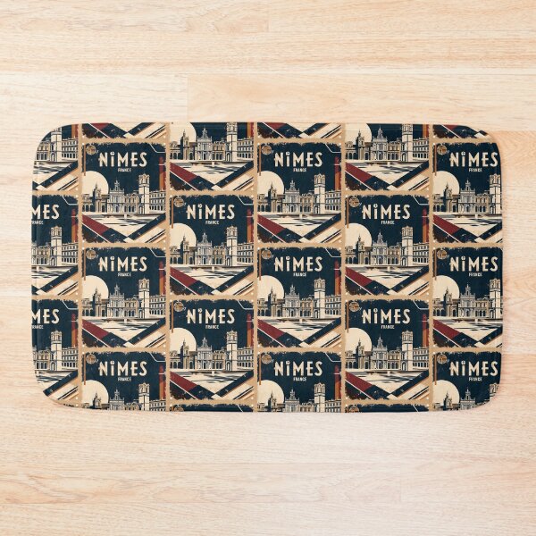 Item preview, Nimes France 1950s Vintage Travel Tourism designed and sold by TravelersGems.
