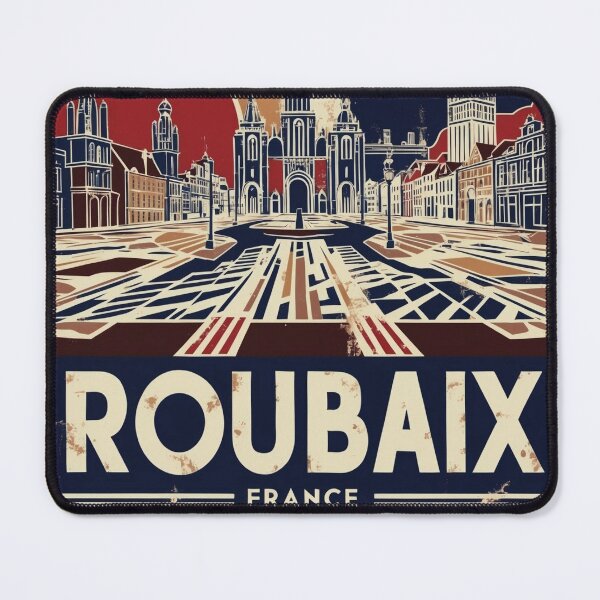 Item preview, Roubaix France 1950s Vintage Travel Tourism designed and sold by TravelersGems.
