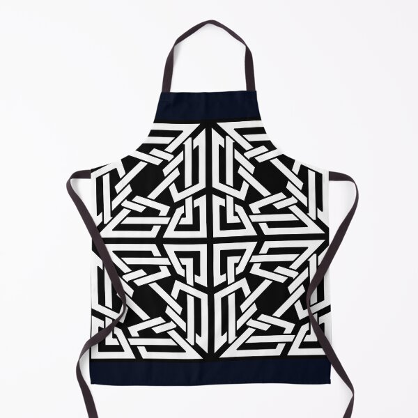 Item preview, Black and White Intertwined Knot Pattern designed and sold by Tarjiart.