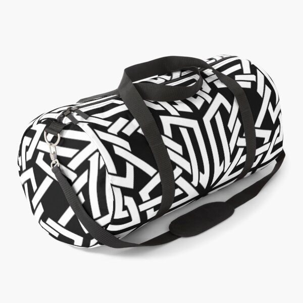 Item preview, Black and White Intertwined Knot Pattern designed and sold by Tarjiart.