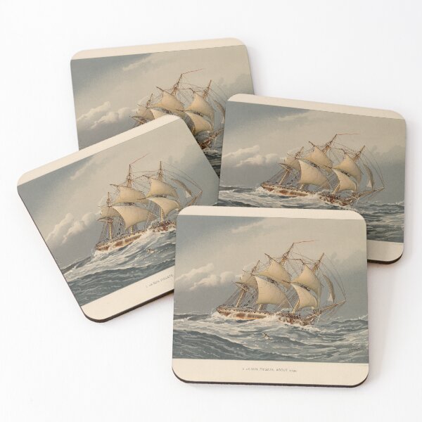 Item preview, Gun Frigate Sailing in Rough Seas 1794 designed and sold by Bruiserstang.