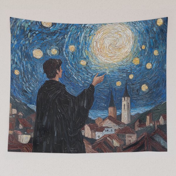 Item preview, Nicolaus Copernicus | Post-impressionist painting style designed and sold by ComicsFactory.