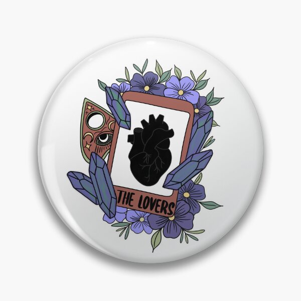 Item preview, Lovers black heart tarot cards designed and sold by waltcrystal.