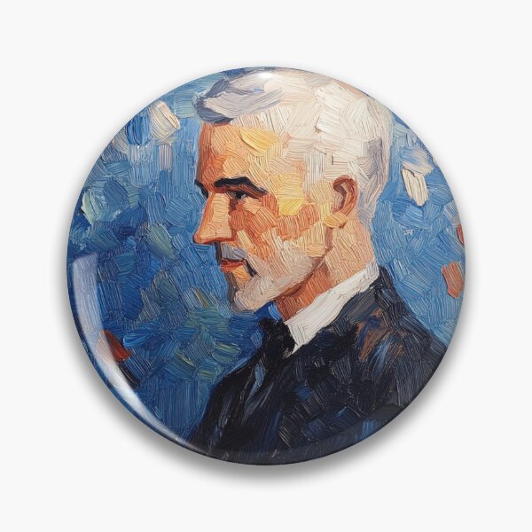 Item preview, Niels Bohr | Post-impressionist painting style designed and sold by ComicsFactory.