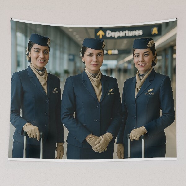 Item preview, Gulf Air Cabin Crew designed and sold by Skyframe Aviation.