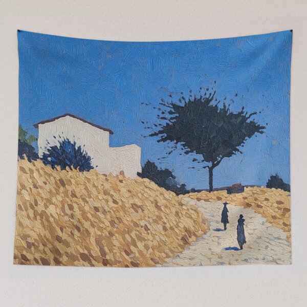 Item preview, Niger landscape | Post-impressionist painting style designed and sold by ComicsFactory.