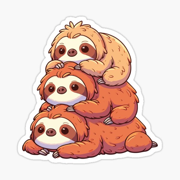 Item preview, sloth stack designed and sold by AnnaArtbyAMNA.
