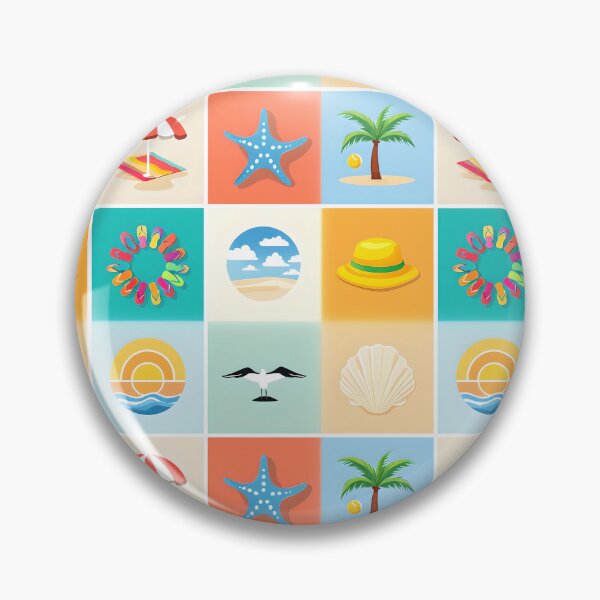 Artikelvorschau, 3x3 Strandmusterdesign entworfen und verkauft von PrintandJoy.