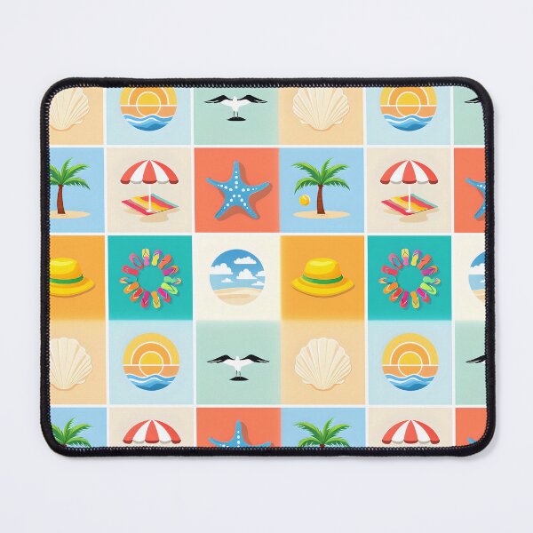 Item preview, 3x3 Beach Pattern Design designed and sold by PrintandJoy.