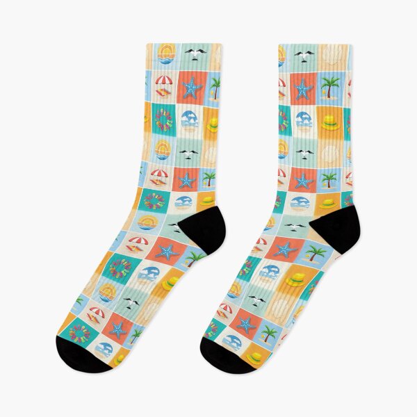 Item preview, 3x3 Beach Pattern Design designed and sold by PrintandJoy.
