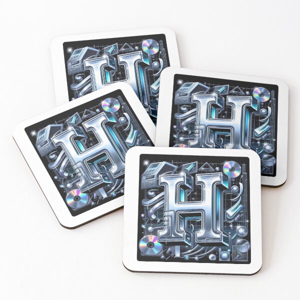 Item preview, Modern 2010s Style Letter H Design – Minimalist AI Monogram Art for Names, Fashion, Accessories & Custom Gifts designed and sold by knalpot-design.