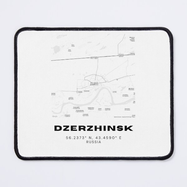 Item preview, Dzerzhinsk Map Print – Clean Modern Russia Poster designed and sold by RM-Journey.