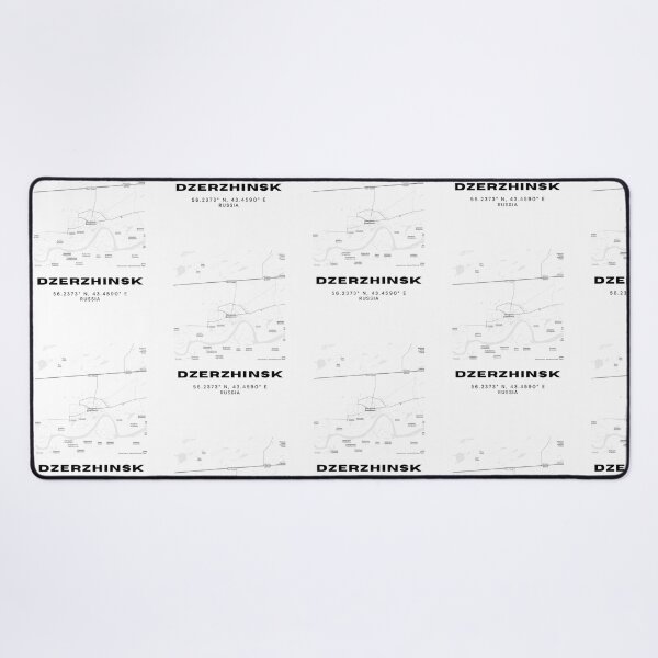 Item preview, Dzerzhinsk Map Print – Clean Modern Russia Poster designed and sold by RM-Journey.