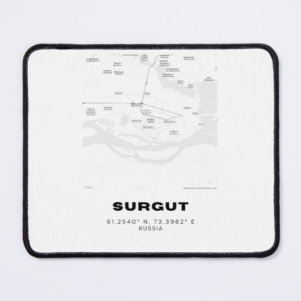 Item preview, Surgut City Map – Clean and Stylish Russia Poster designed and sold by RM-Journey.