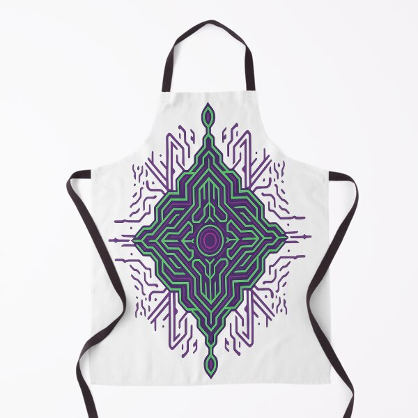 Item preview, Neon Circuit Fractal Mandala designed and sold by Jeegerverd.