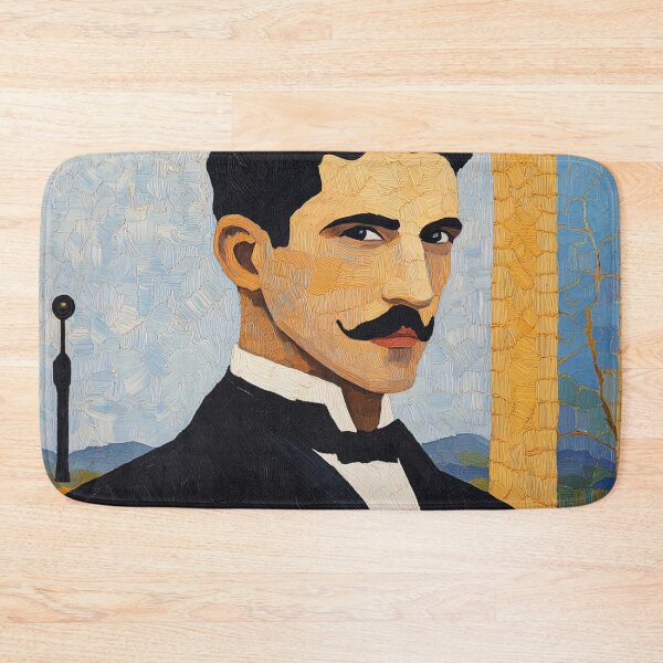 Item preview, Nikola Tesla | Post-impressionist painting style designed and sold by ComicsFactory.