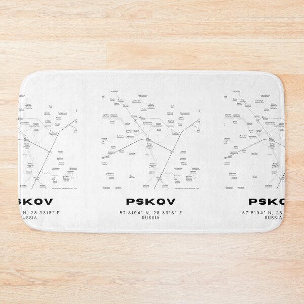 Item preview, Pskov Russia Map – Elegant Historical City Poster designed and sold by RM-Journey.