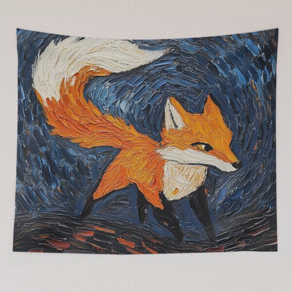 Item preview, Nine-tailed fox | Post-impressionist painting style designed and sold by ComicsFactory.