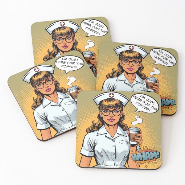 Item preview, I'm Just Here For the Coffee! Nurse Humor designed and sold by SSustainable.