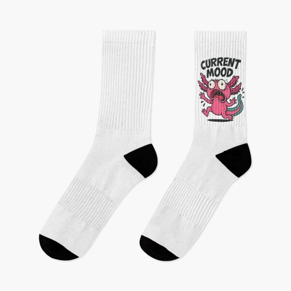 Item preview, Funny Screaming Axolotl Cartoon Current Mood  designed and sold by RetroPop23.