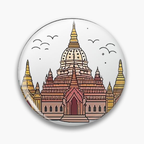 Item preview, Bagan Temples Myanmar designed and sold by likbatonboot.