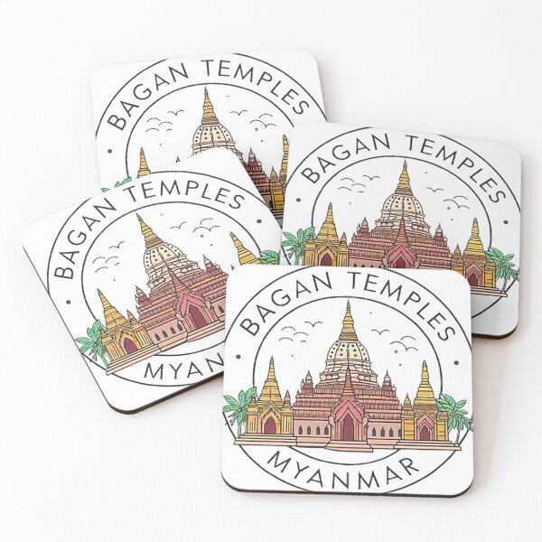 Item preview, Bagan Temples Myanmar designed and sold by likbatonboot.