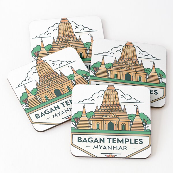 Item preview, Bagan Temples Myanmar designed and sold by likbatonboot.