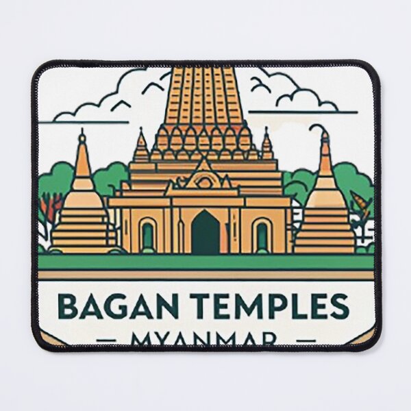 Item preview, Bagan Temples Myanmar designed and sold by likbatonboot.