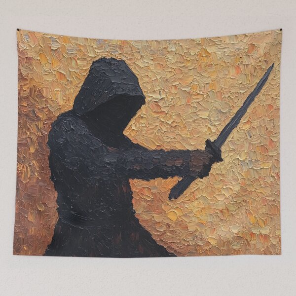 Item preview, Ninja | Post-impressionist painting style designed and sold by ComicsFactory.
