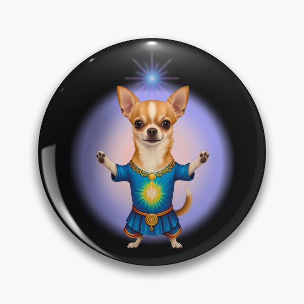Item preview, Reiki Master Chihuahua with Vibrant Aura – Energy Healer Dog Design designed and sold by Fredster1966.