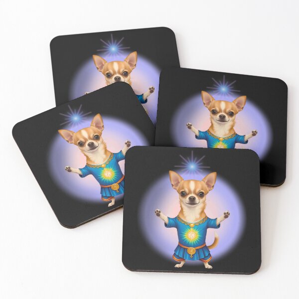 Item preview, Reiki Master Chihuahua with Vibrant Aura – Energy Healer Dog Design designed and sold by Fredster1966.