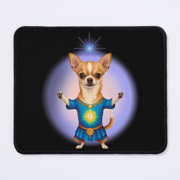 Item preview, Reiki Master Chihuahua with Vibrant Aura – Energy Healer Dog Design designed and sold by Fredster1966.
