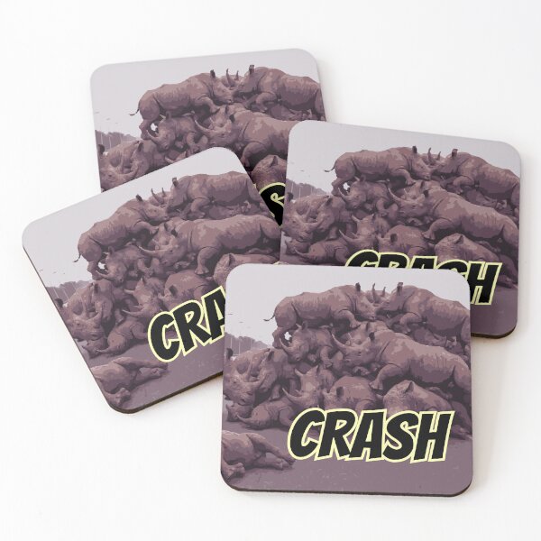 Aperçu de l'œuvre Crash de rhinocéros ! créée et vendue par FuntasticMatt.