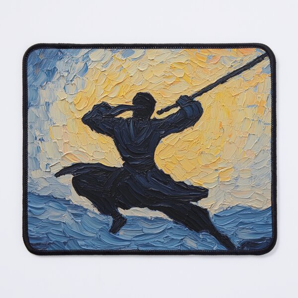 Item preview, Ninjutsu fighter | Post-impressionist painting style designed and sold by ComicsFactory.