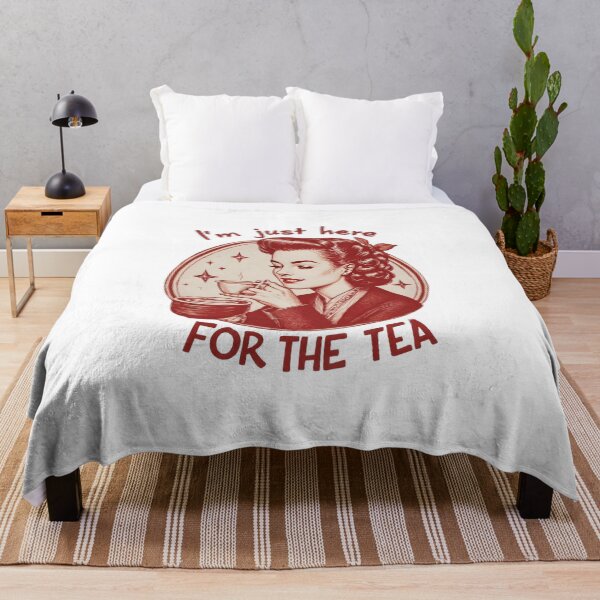 Item preview, I'm Just Here for the Tea - Funny International Tea Day Meme - Tea Lover Design designed and sold by VibesWorn.
