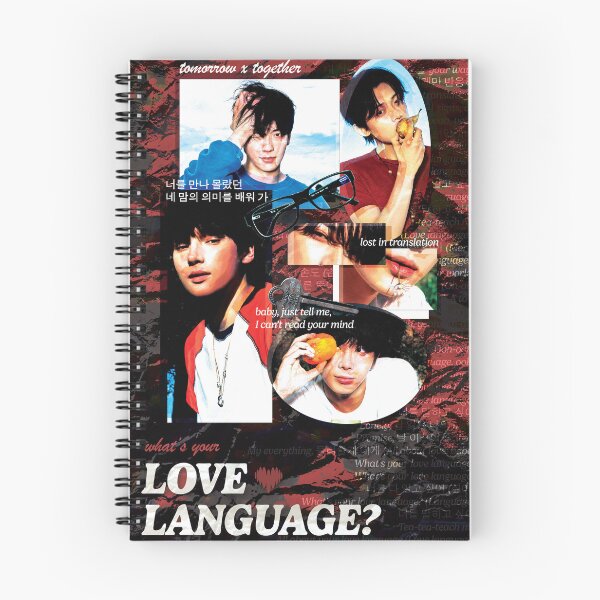 Item preview, tomorrow x together "love language" poster designed and sold by kayzrose.