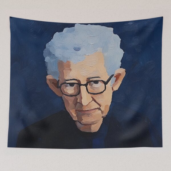 Artikelvorschau, Noam Chomsky | Postimpressionistischer Malstil entworfen und verkauft von ComicsFactory.
