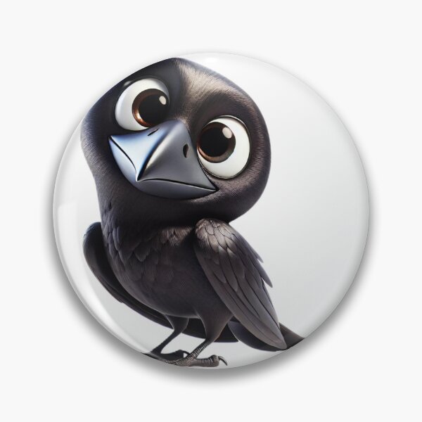 Item preview, Adorable Common Raven designed and sold by Sillytoe.