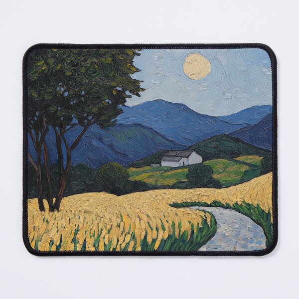 Item preview, North Korea landscape | Post-impressionist painting style designed and sold by ComicsFactory.