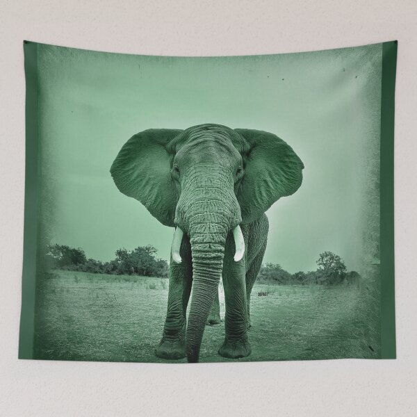 Item preview, Nostalgic Sepia Portrait of an Elephant - dePace' designed and sold by mrpropcake.