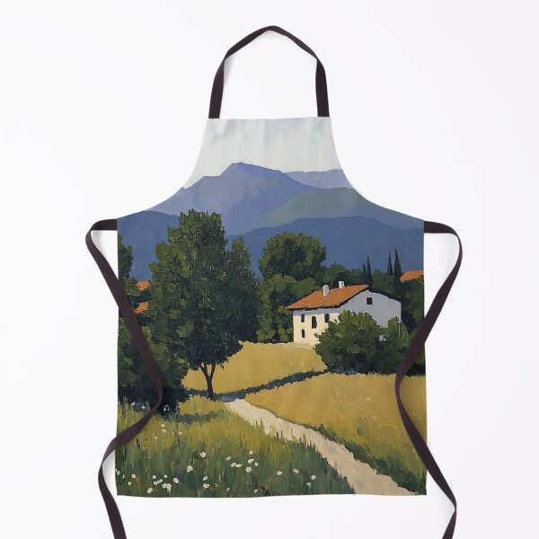 Item preview, North Macedonia landscape | Post-impressionist painting style designed and sold by ComicsFactory.