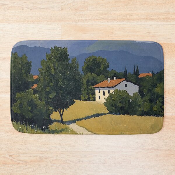 Item preview, North Macedonia landscape | Post-impressionist painting style designed and sold by ComicsFactory.