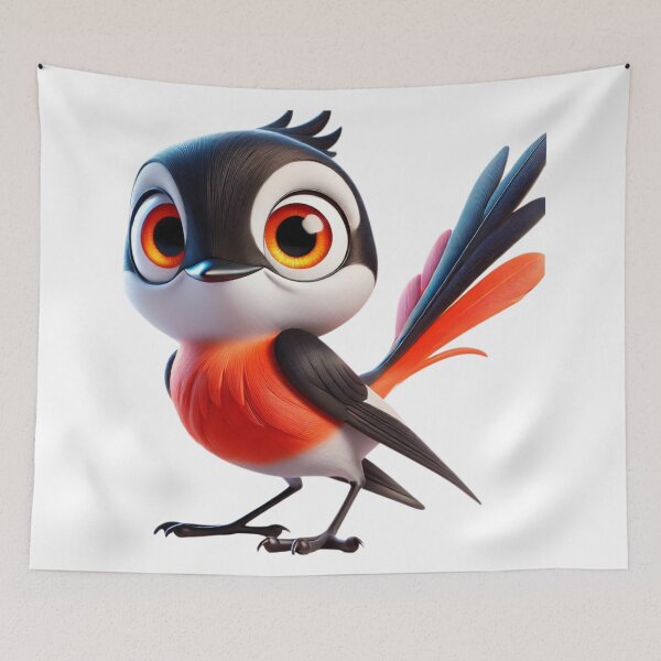 Item preview, Adorable Redstart designed and sold by Sillytoe.