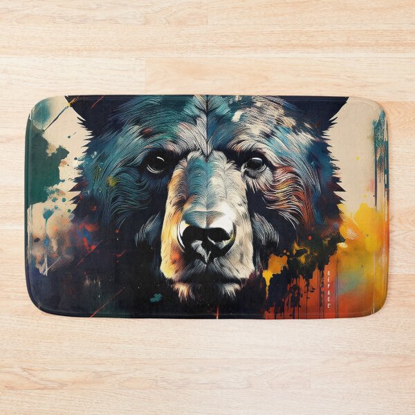 Item preview, Transcendent Black Bear Portrait, Distressed Layers & Timeless Mystery - dePace' designed and sold by mrpropcake.